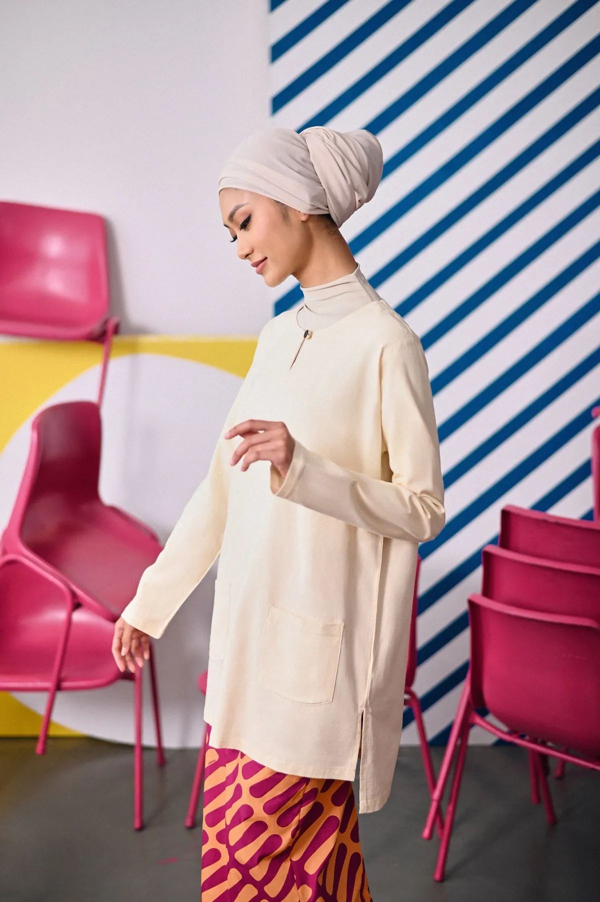 The Dulu Kita Women Kurti - Cream