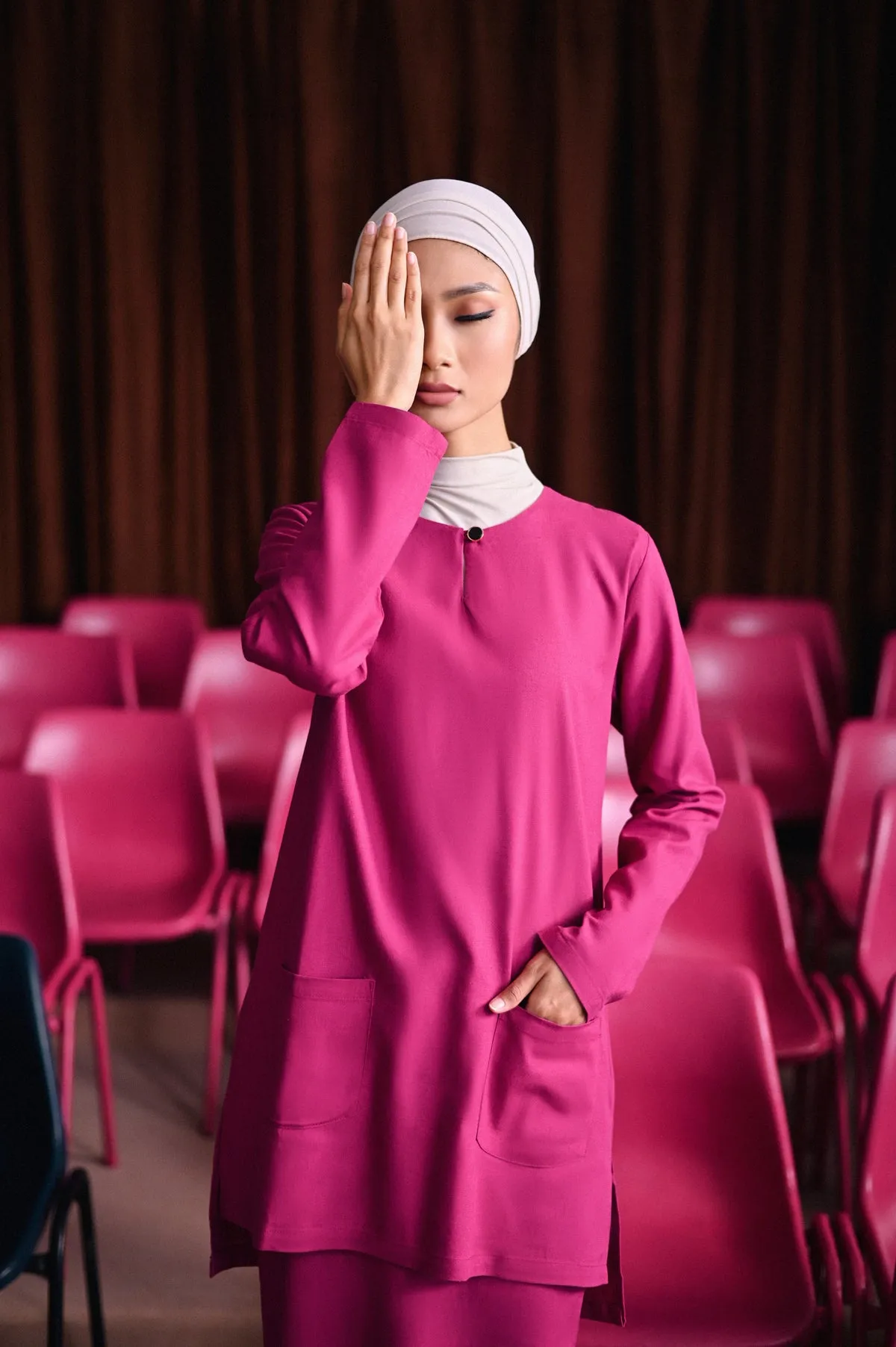 The Dulu Kita Women Kurti - Fuchsia