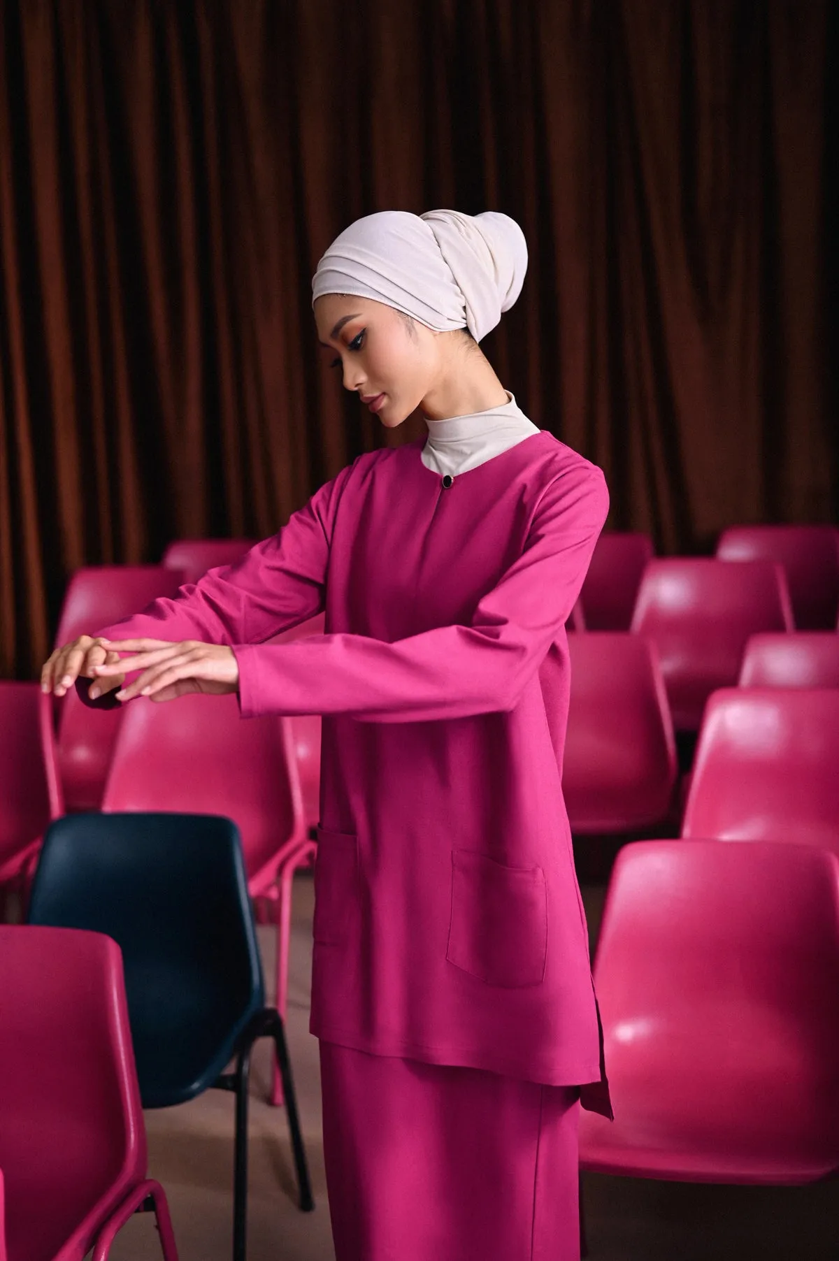 The Dulu Kita Women Kurti - Fuchsia