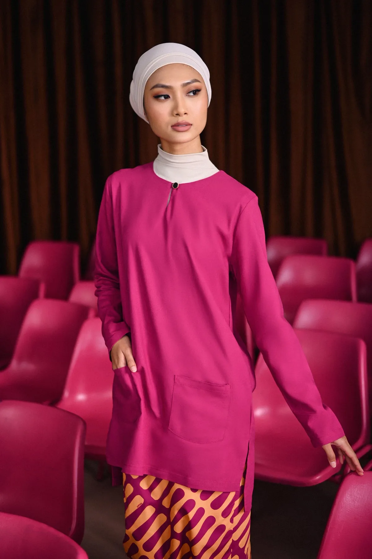 The Dulu Kita Women Kurti - Fuchsia