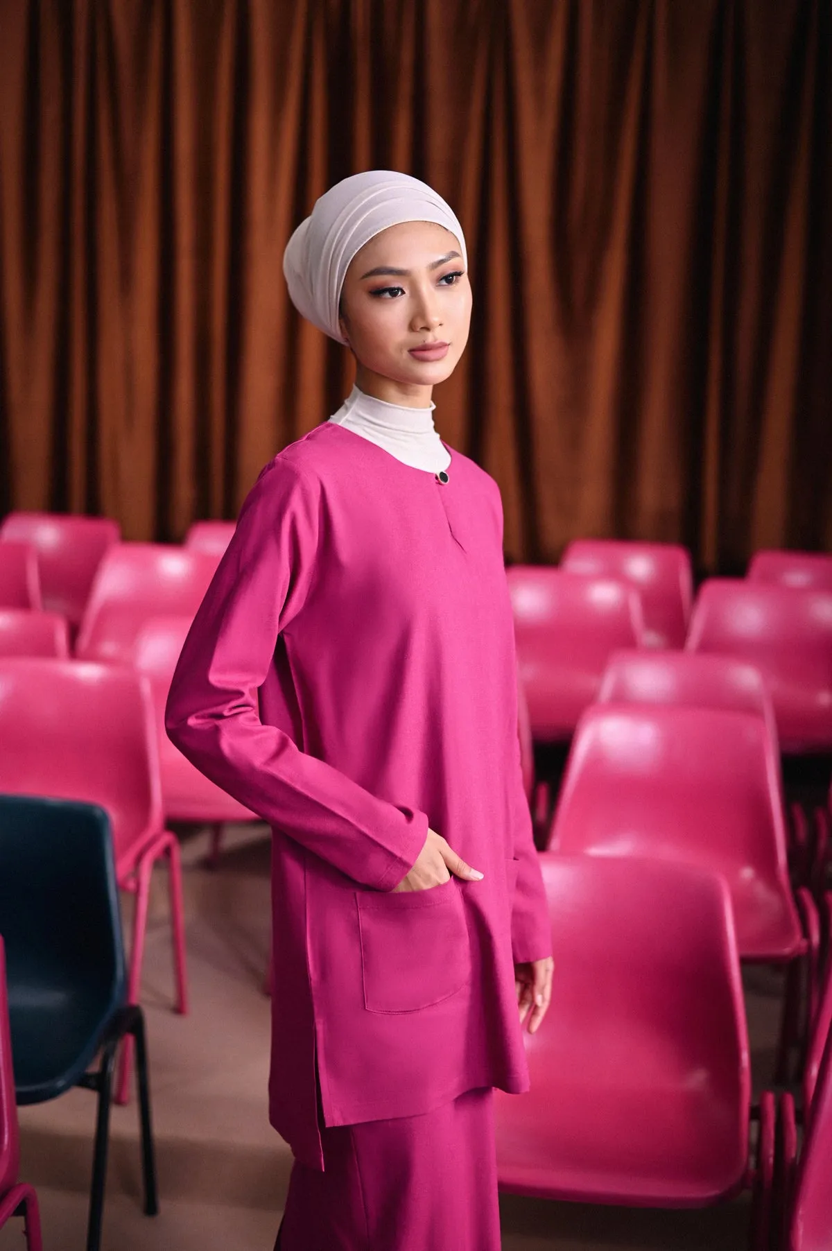 The Dulu Kita Women Kurti - Fuchsia