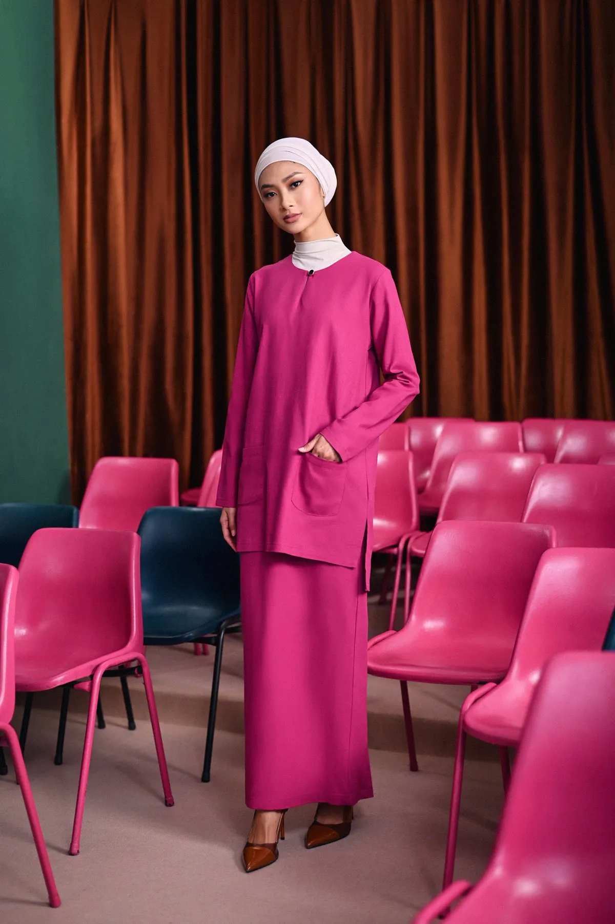 The Dulu Kita Women Kurti - Fuchsia