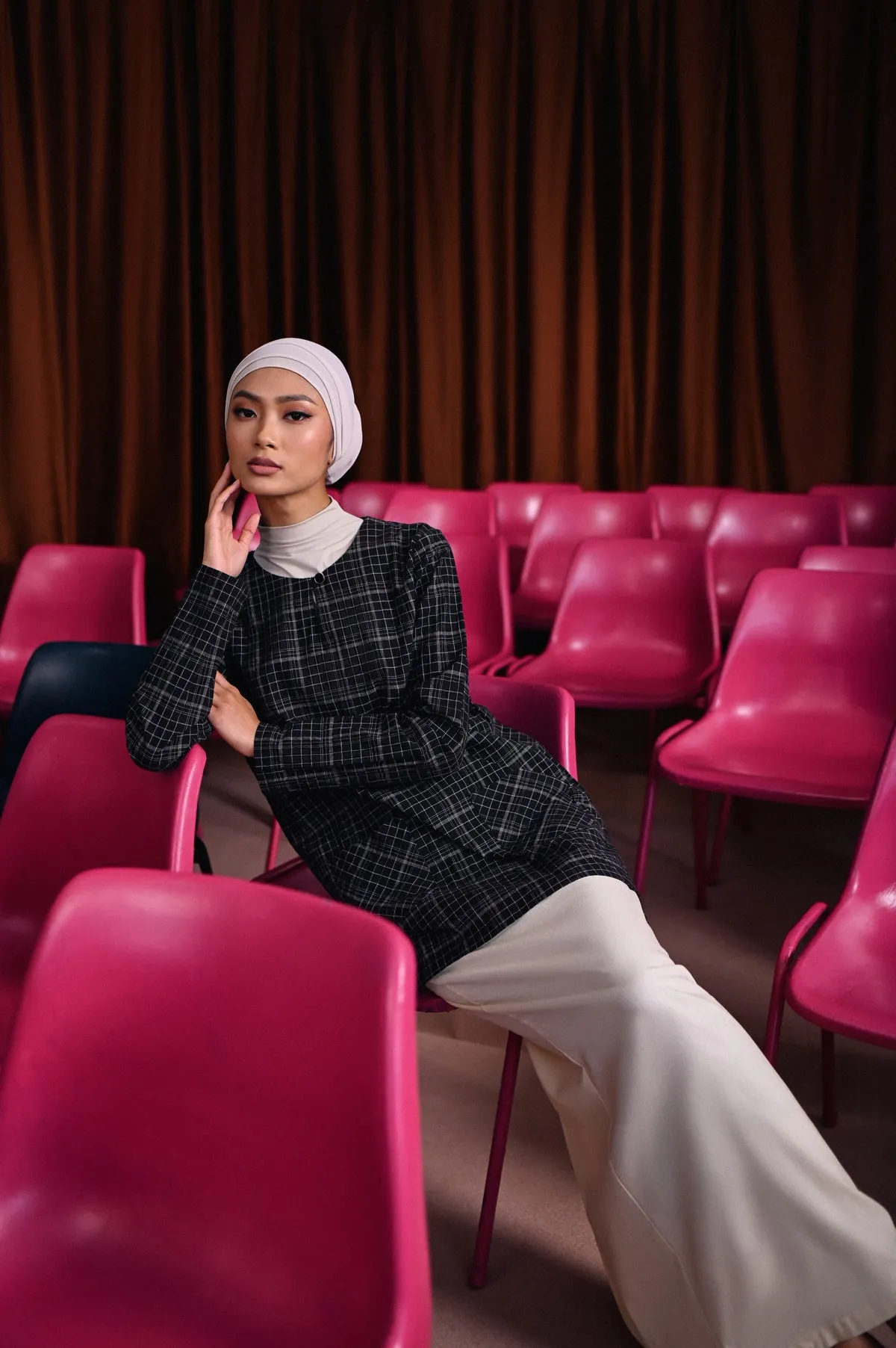 The Dulu Kita Women Kurti - Kita Black Checked