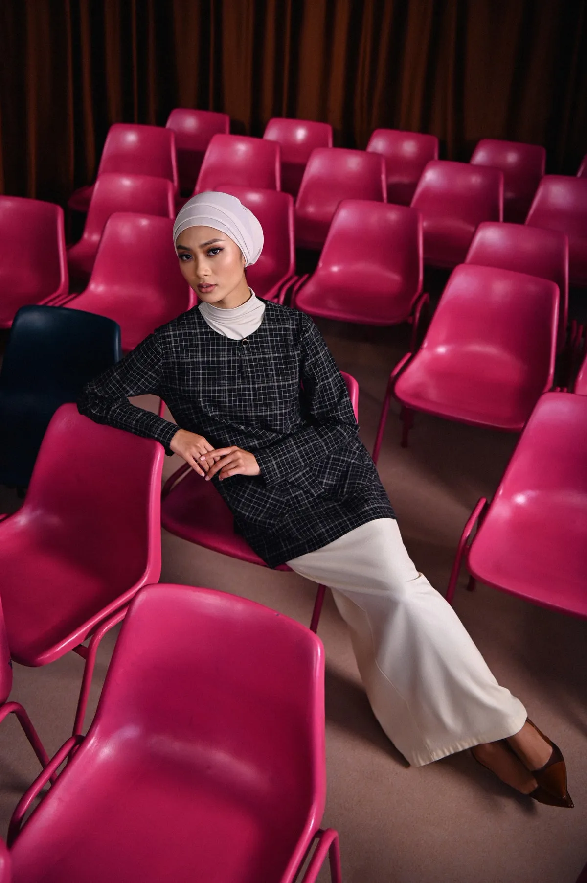 The Dulu Kita Women Kurti - Kita Black Checked