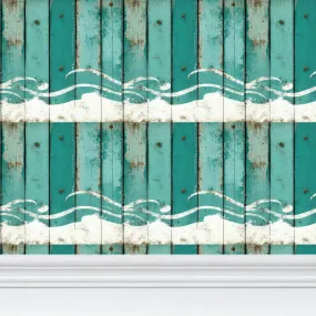 Vampire Art Instant Vintage Beach House Repeat Pattern Wallpaper